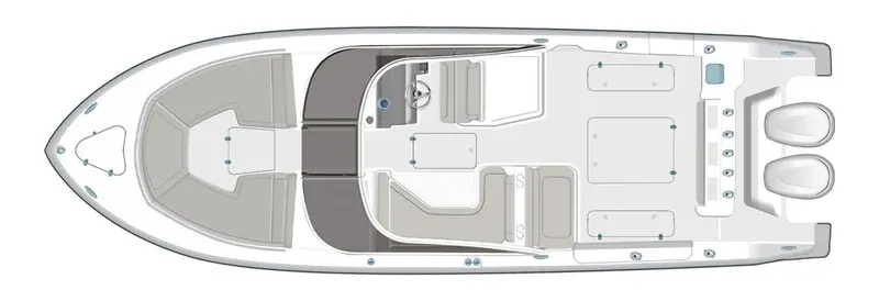 Pursuit D326 deck plan
