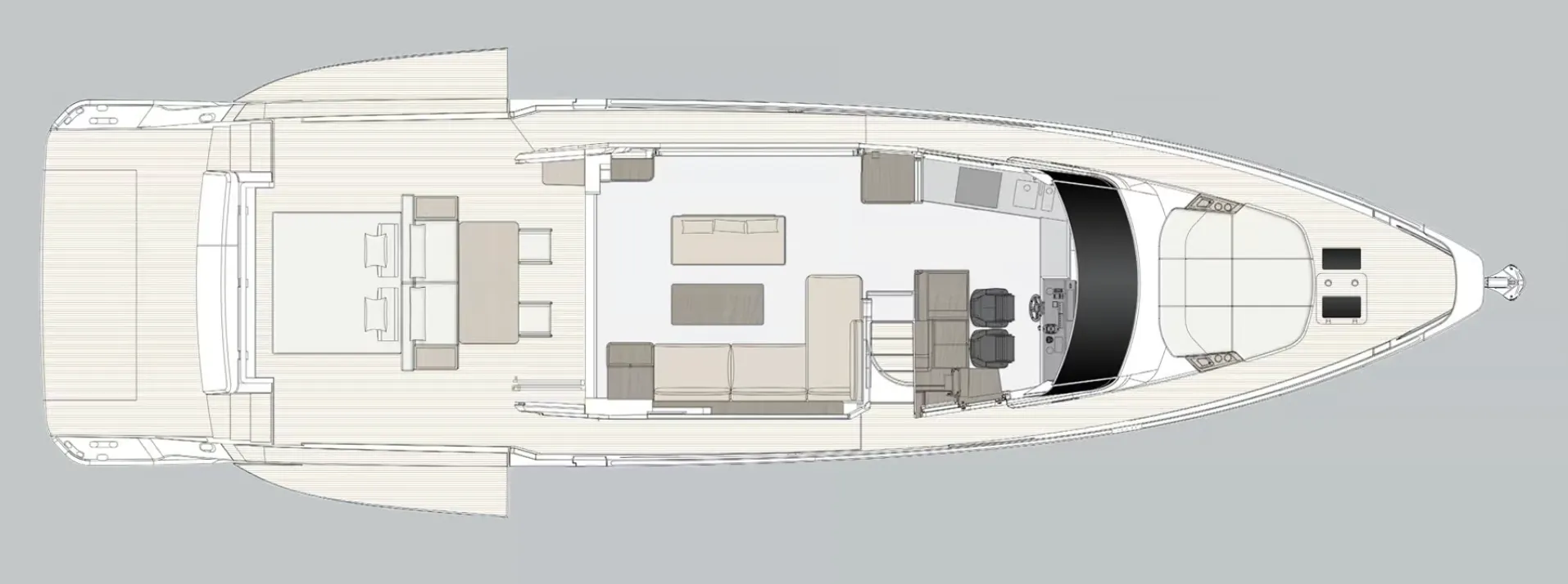 Azimut Seadeck 7 deck plan