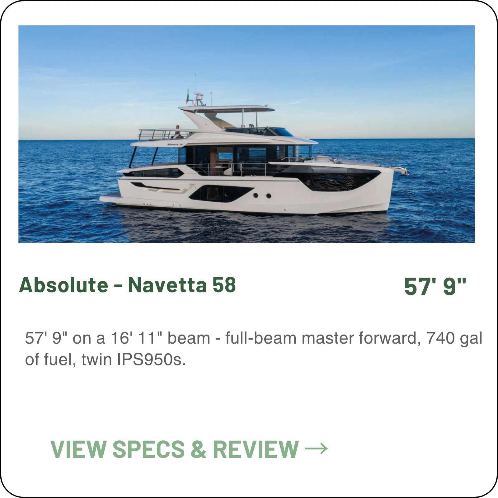 Absolute Navetta 58 model card