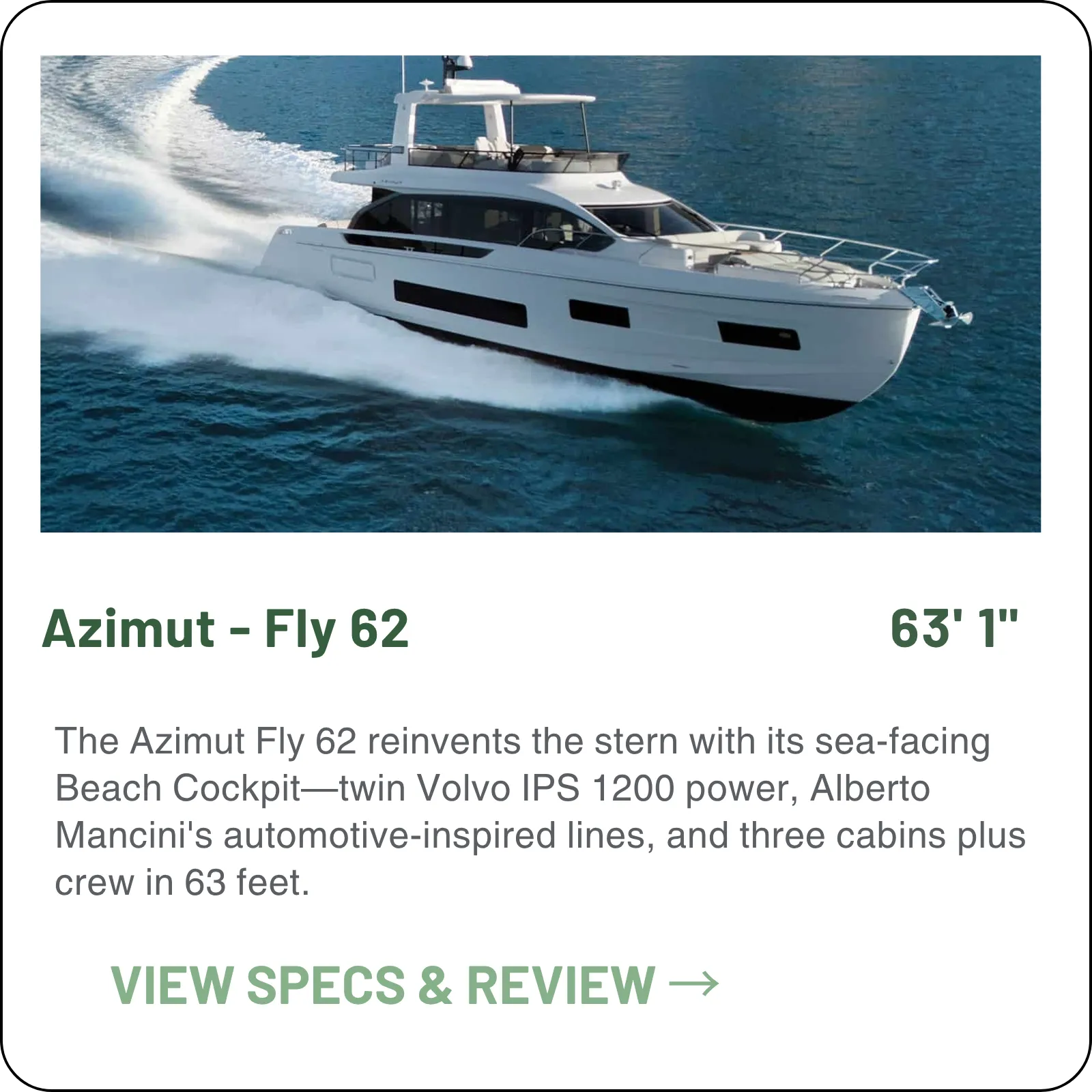Azimut Fly 62 model card