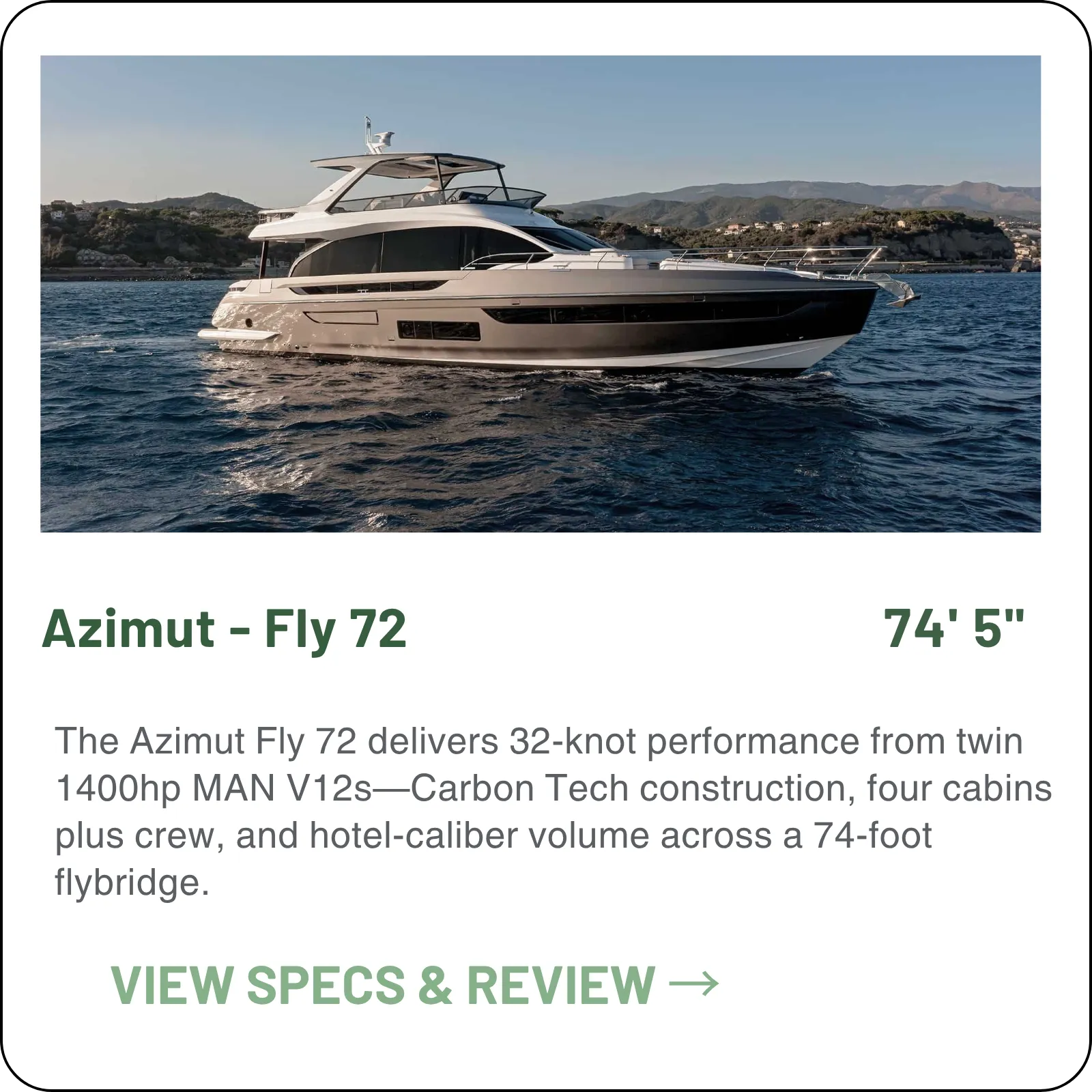 Azimut Fly 72 model card