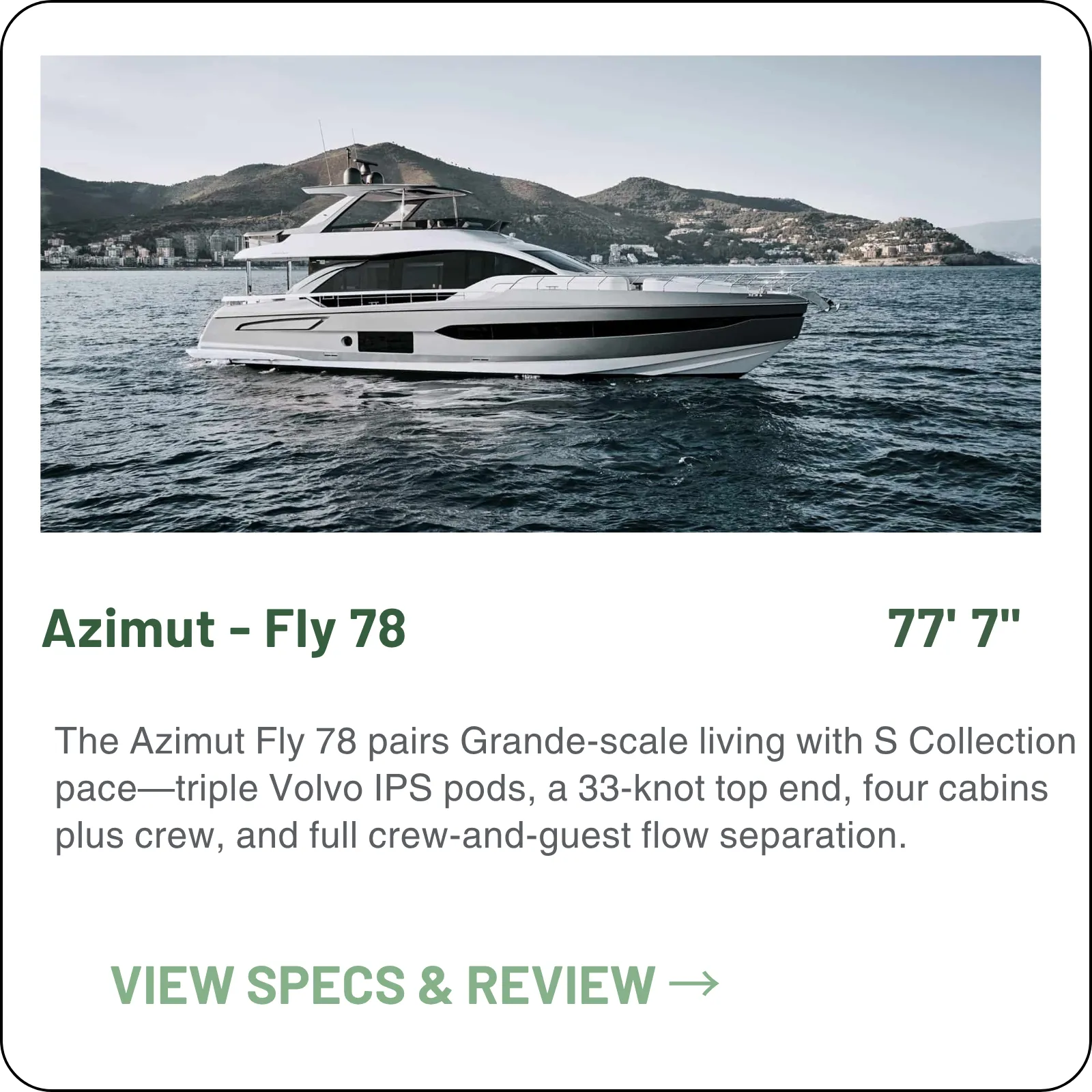 Azimut Fly 78 model card