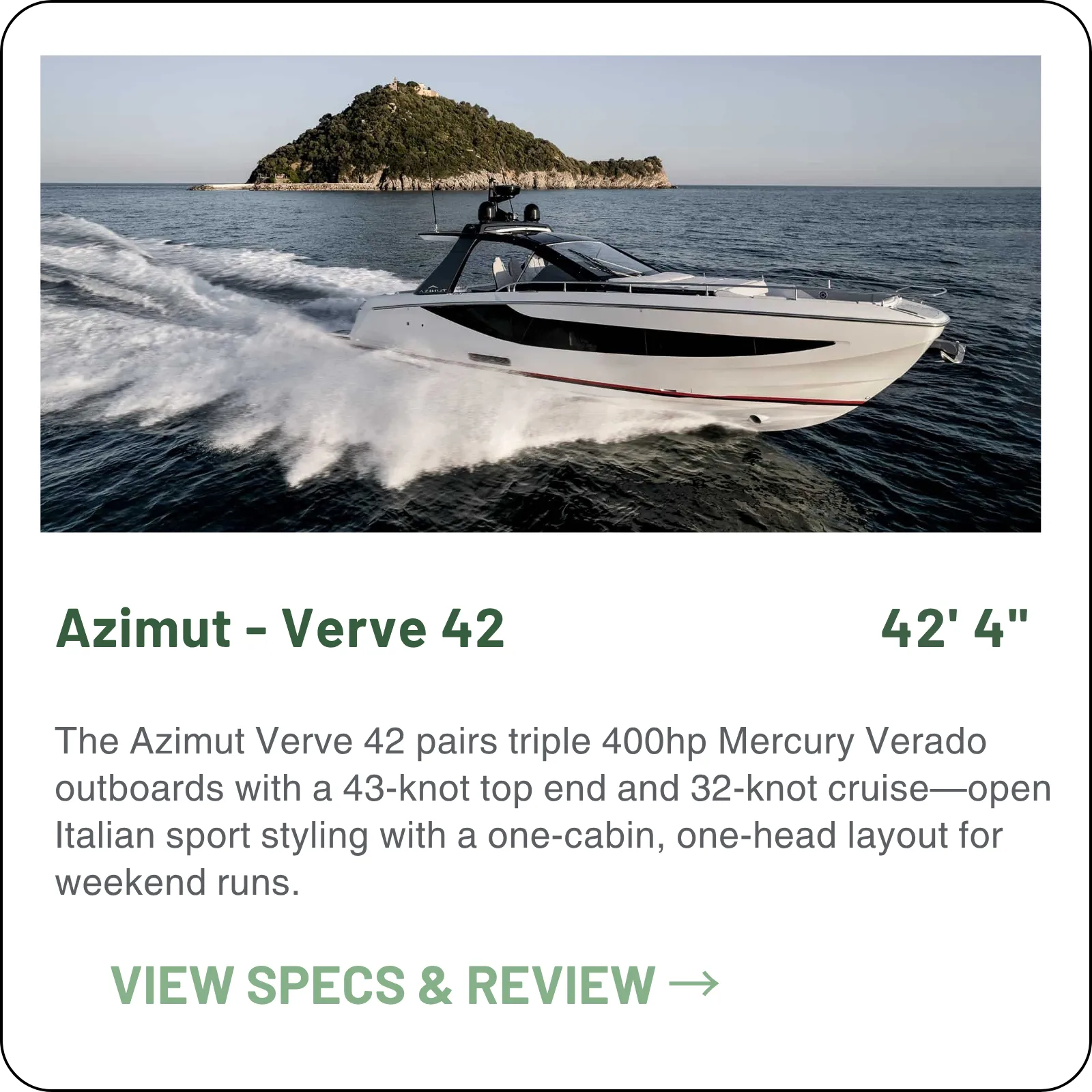 Azimut Verve 42 model card