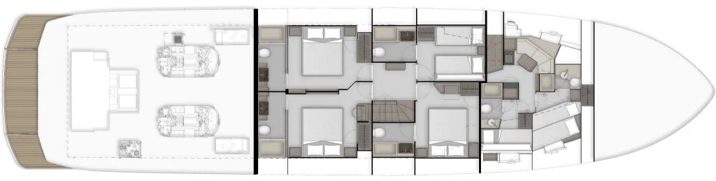 Ferretti 940 deck plan