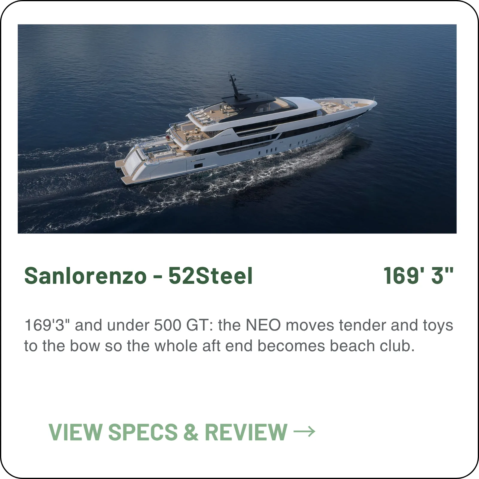 Sanlorenzo 52Steel model card
